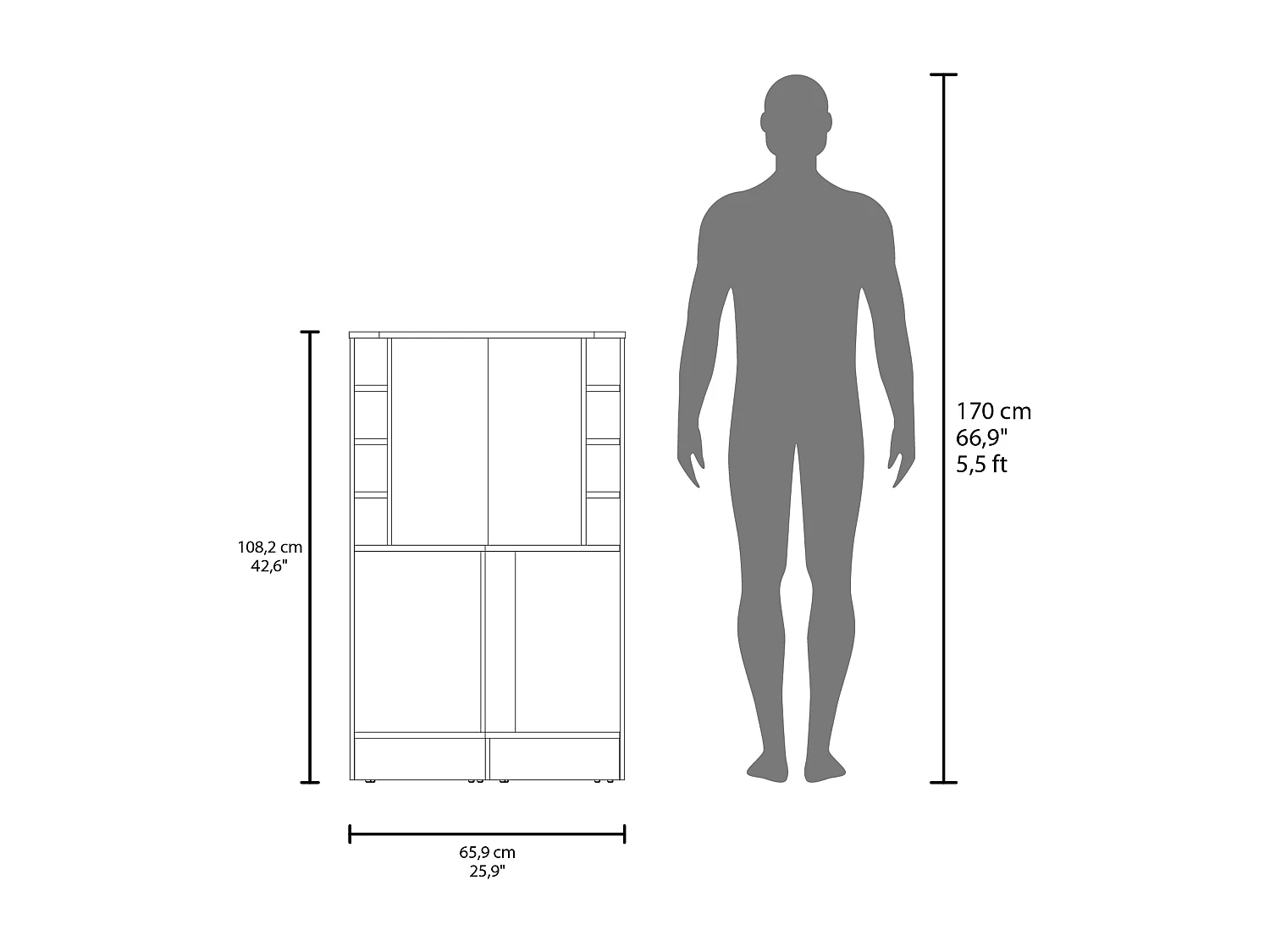 Esquina bar Jakes con 2 puertas y almacenamiento amplio