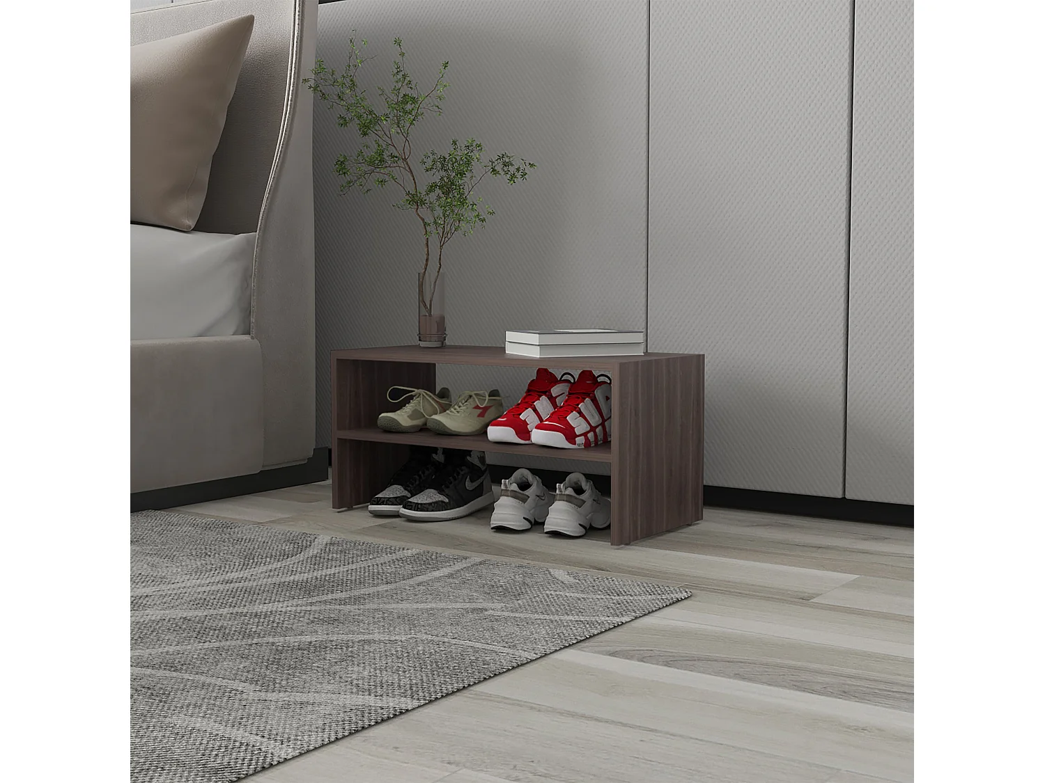 Zapatero SILPA con 2 Estantes para Organización del Hogar