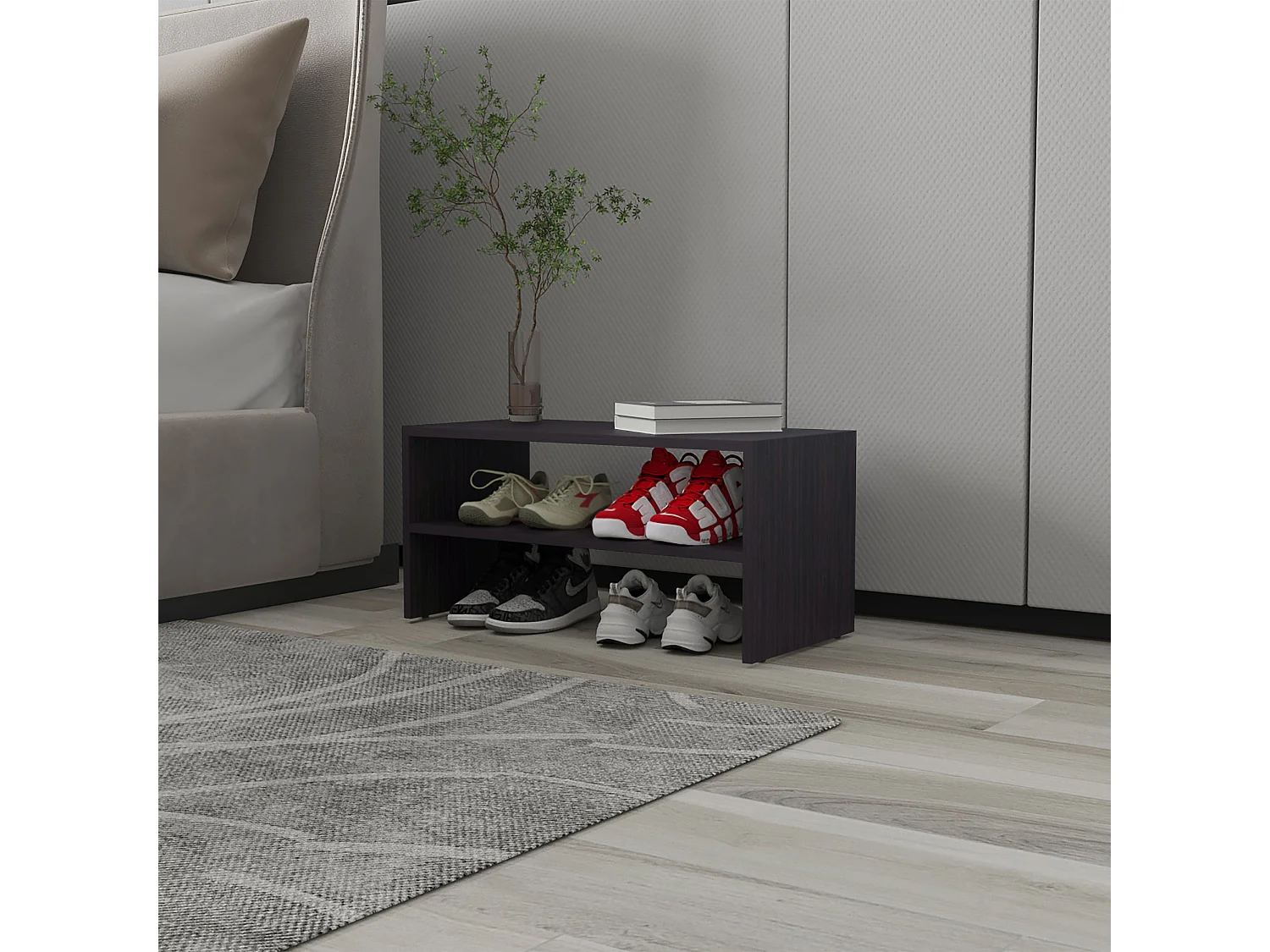 Zapatero SILPA con 2 Estantes para Organización del Hogar