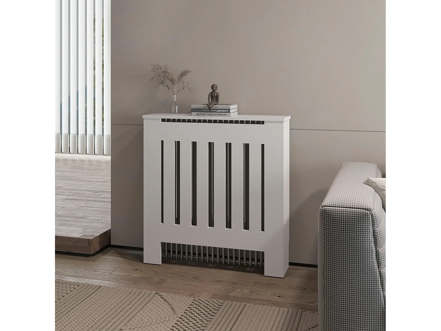 Cubierta para Radiador Río, Diseño Compacto con Almacenamiento Integrado