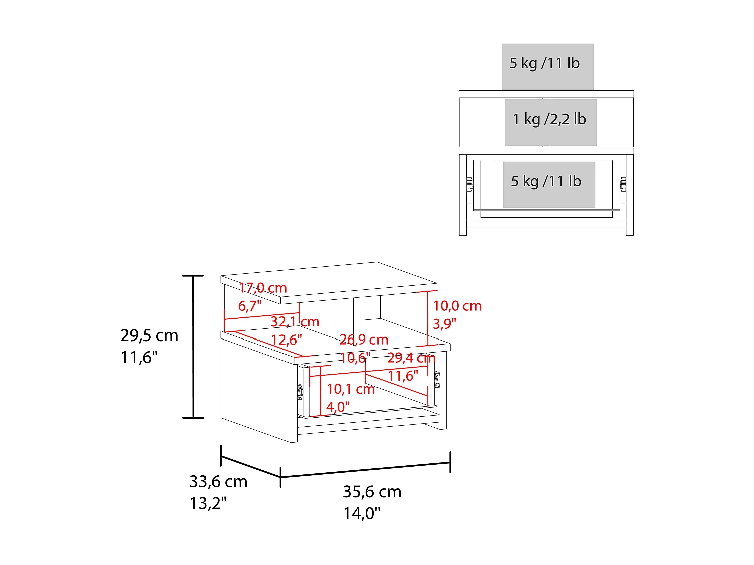 Cubierta para Radiador Río, Diseño Compacto con Almacenamiento Integrado
