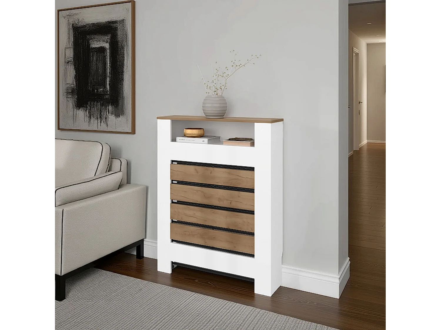 Cache-Radiateur MISTRAL avec Rangement Compact