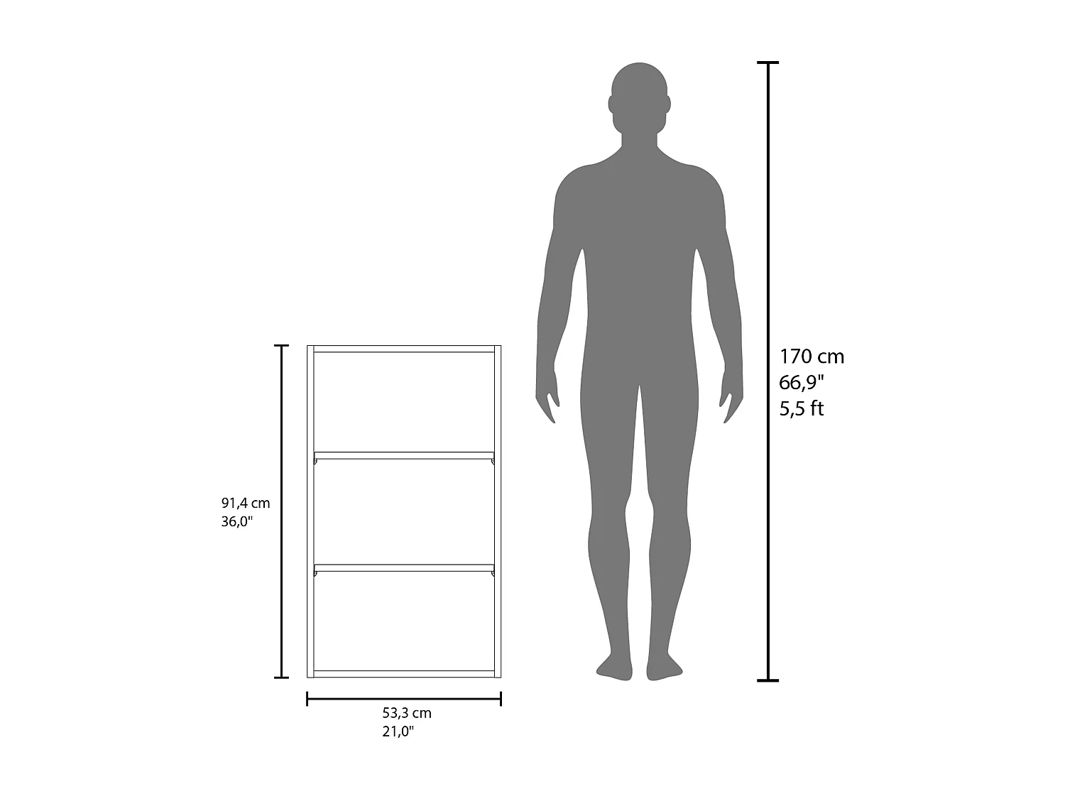Gabinete de Pared con 2 Puertas