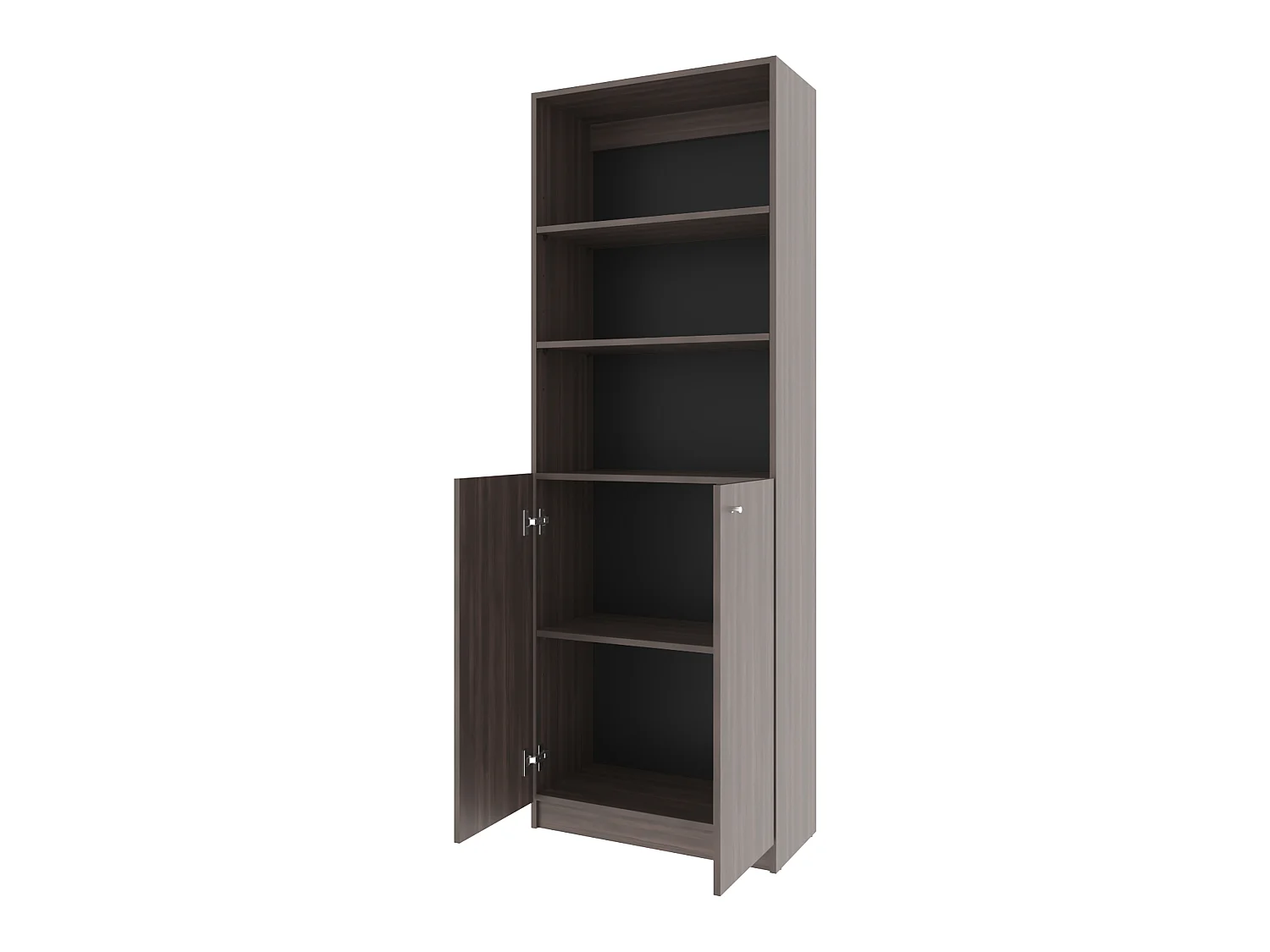 HAZEL Libreria alta con porte e scaffali per lo stoccaggio funzionale