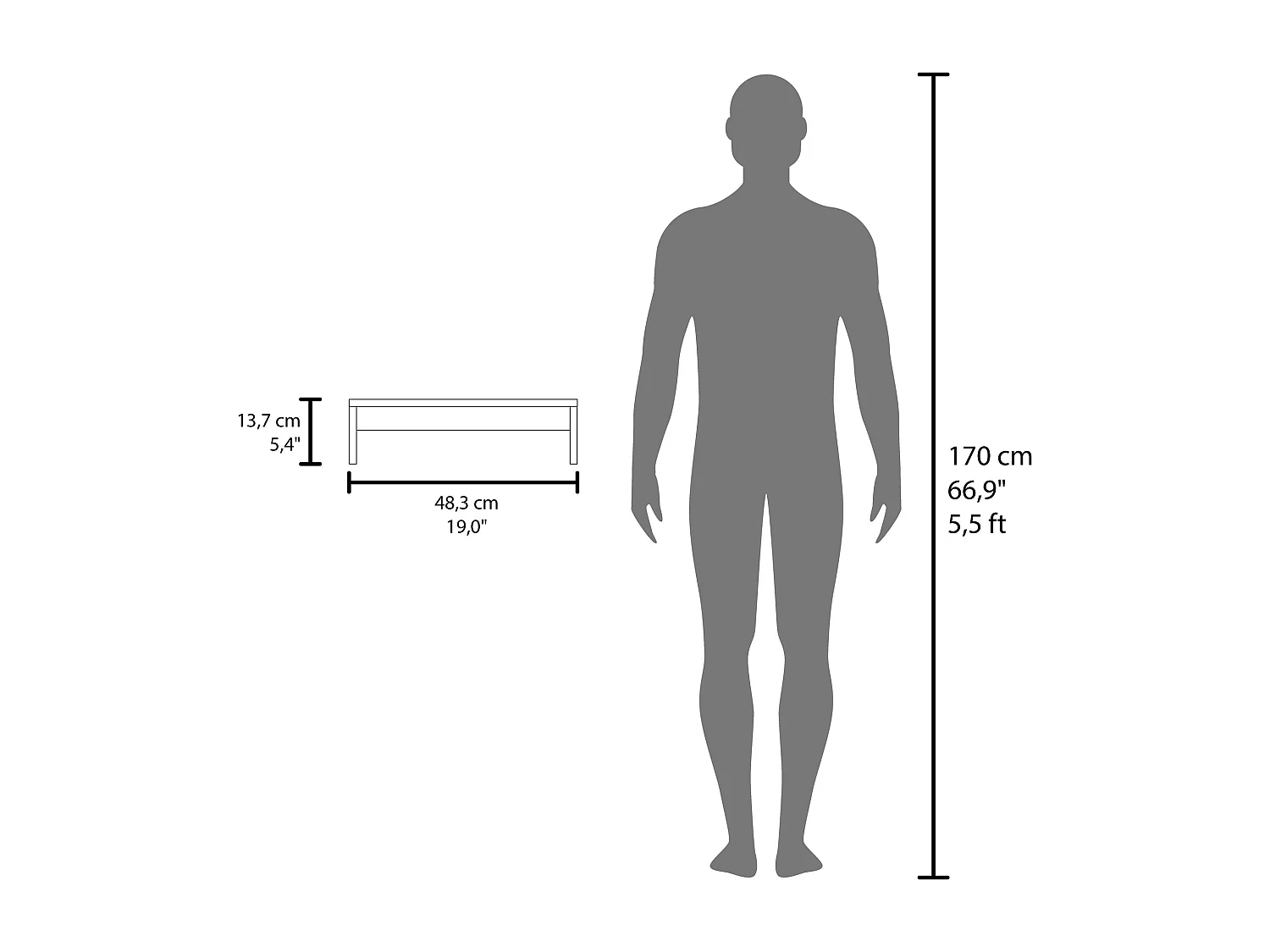 Soporte de monitor Atacama con diseño compacto y moderno
