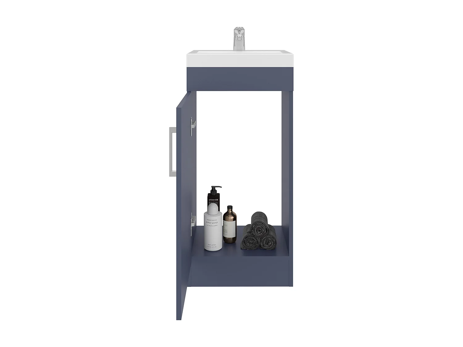 Madrid mueble de baño en melamina con una puerta