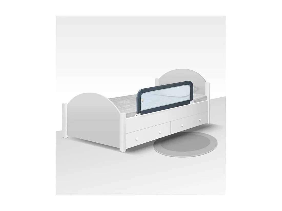 Tragbares Kinderbettgitter – Grau