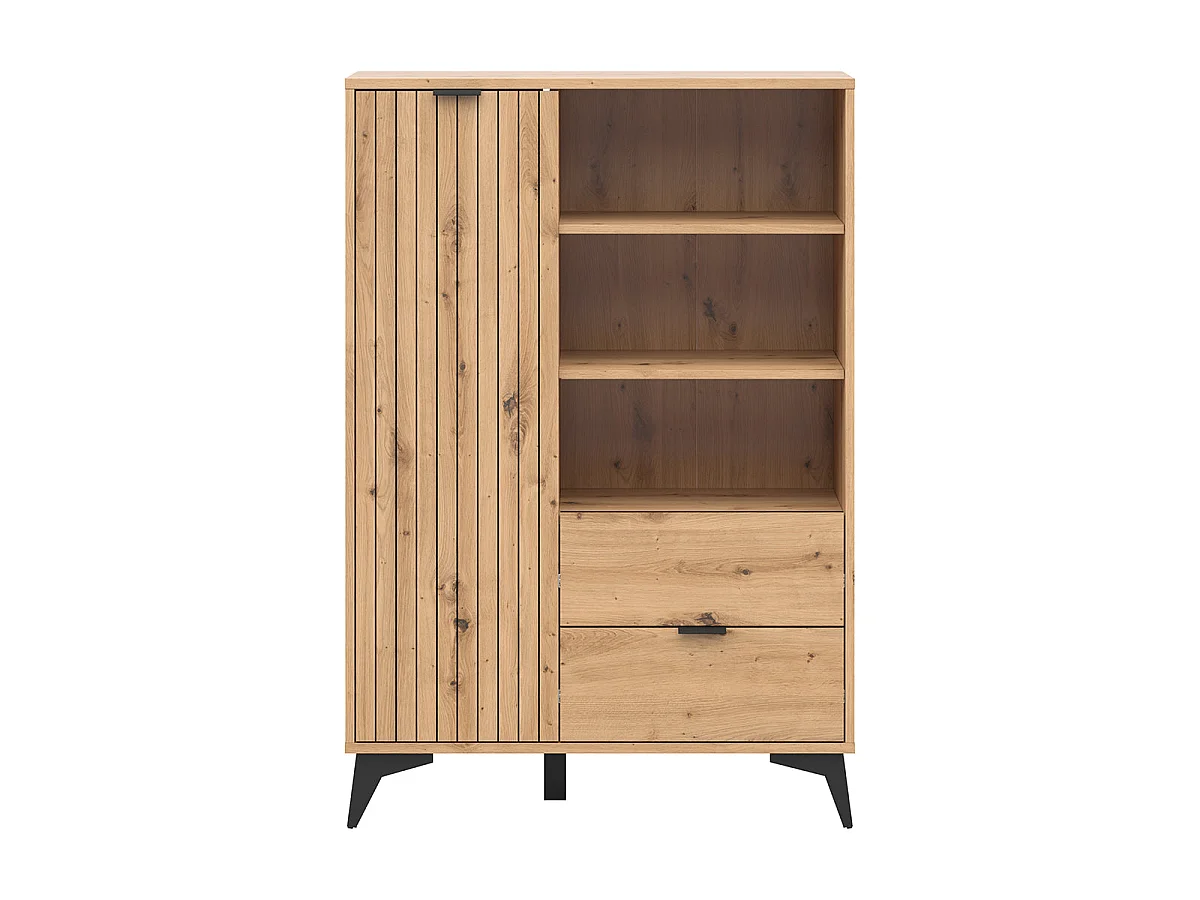 Bookcase 1 door 2 drawers Mao Wood