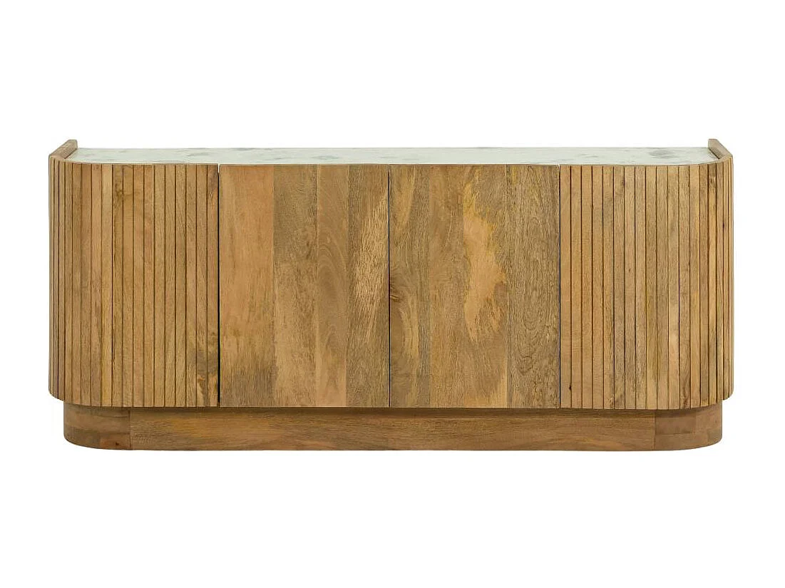 Buffet en bois de manguier et marbre Adler