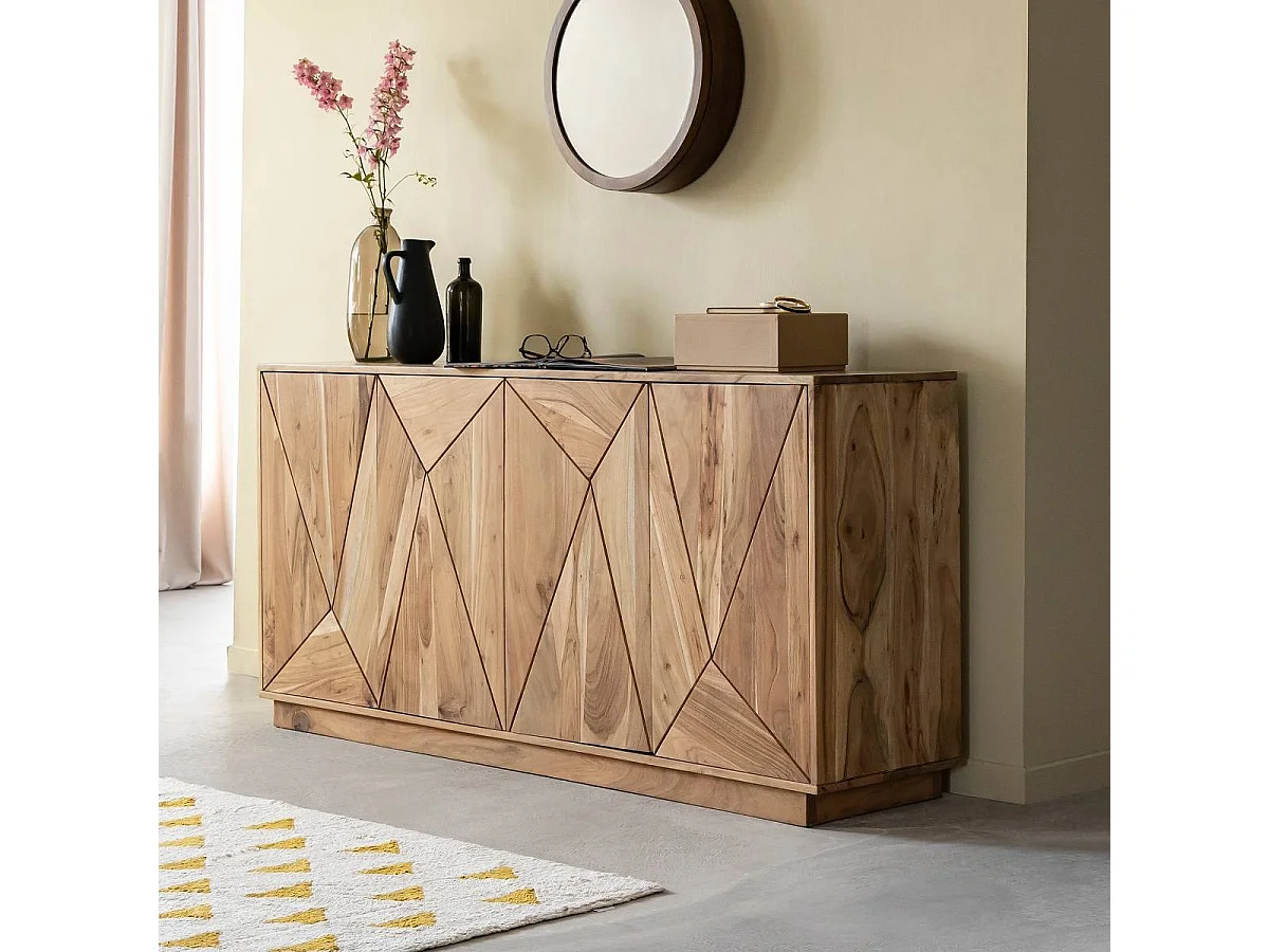 Buffet en bois d'acacia massif Ezéa