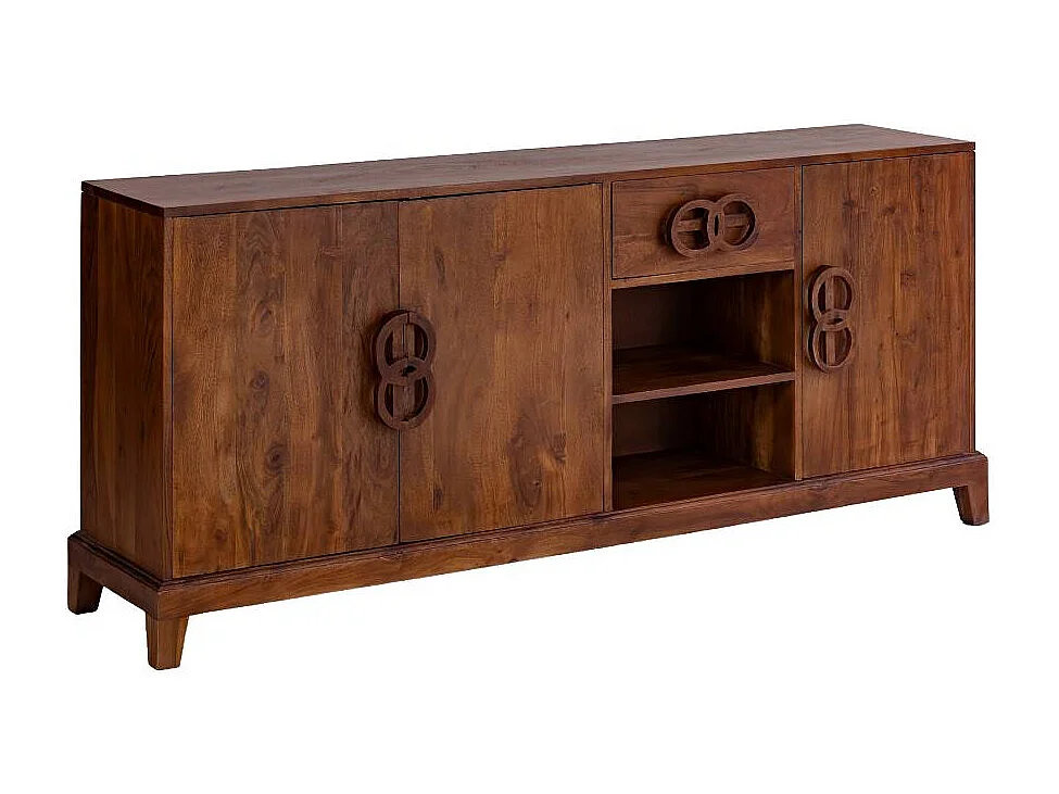 Buffet 3 portes en bois d'acacia Quilla