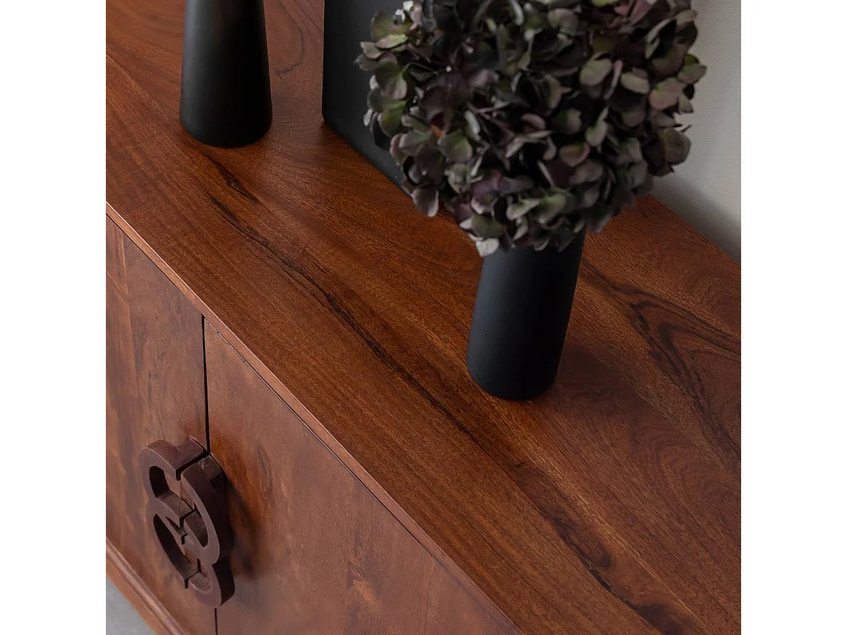 Buffet 3 portes en bois d'acacia Quilla