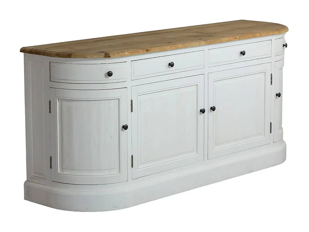 Buffet en bois recyclé blanchi 180 cm Garance