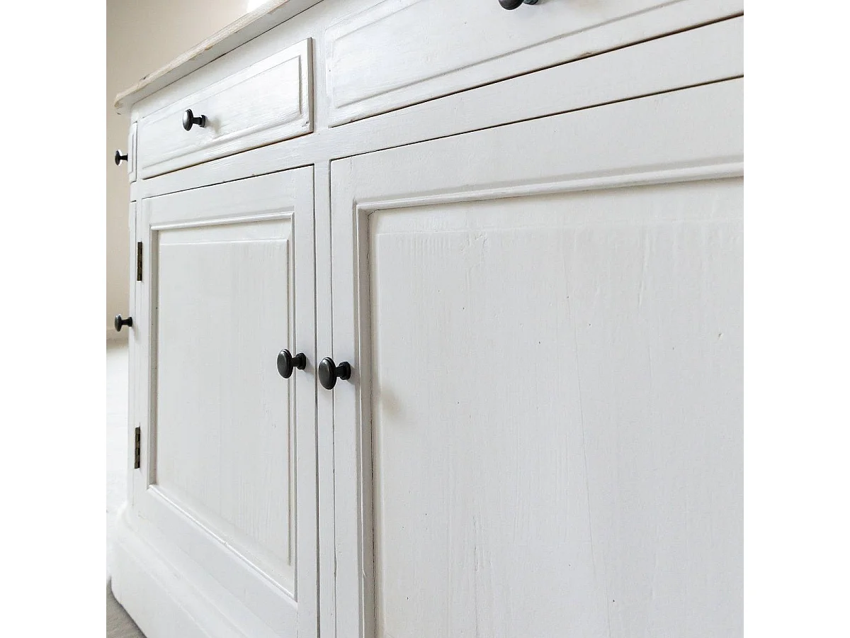 Buffet en bois recyclé blanchi 180 cm Garance