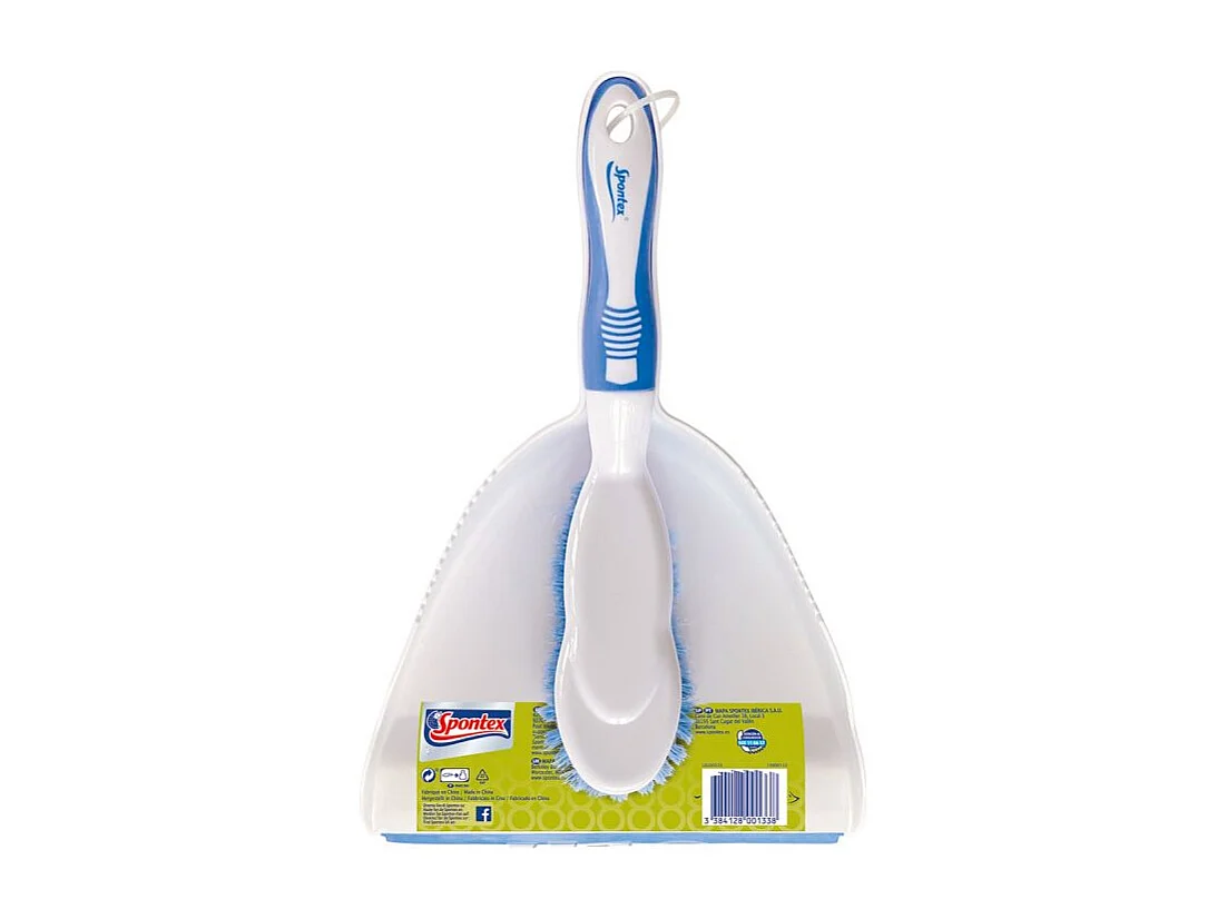 Pelle Balayette "Spontex" Blanc & Bleu