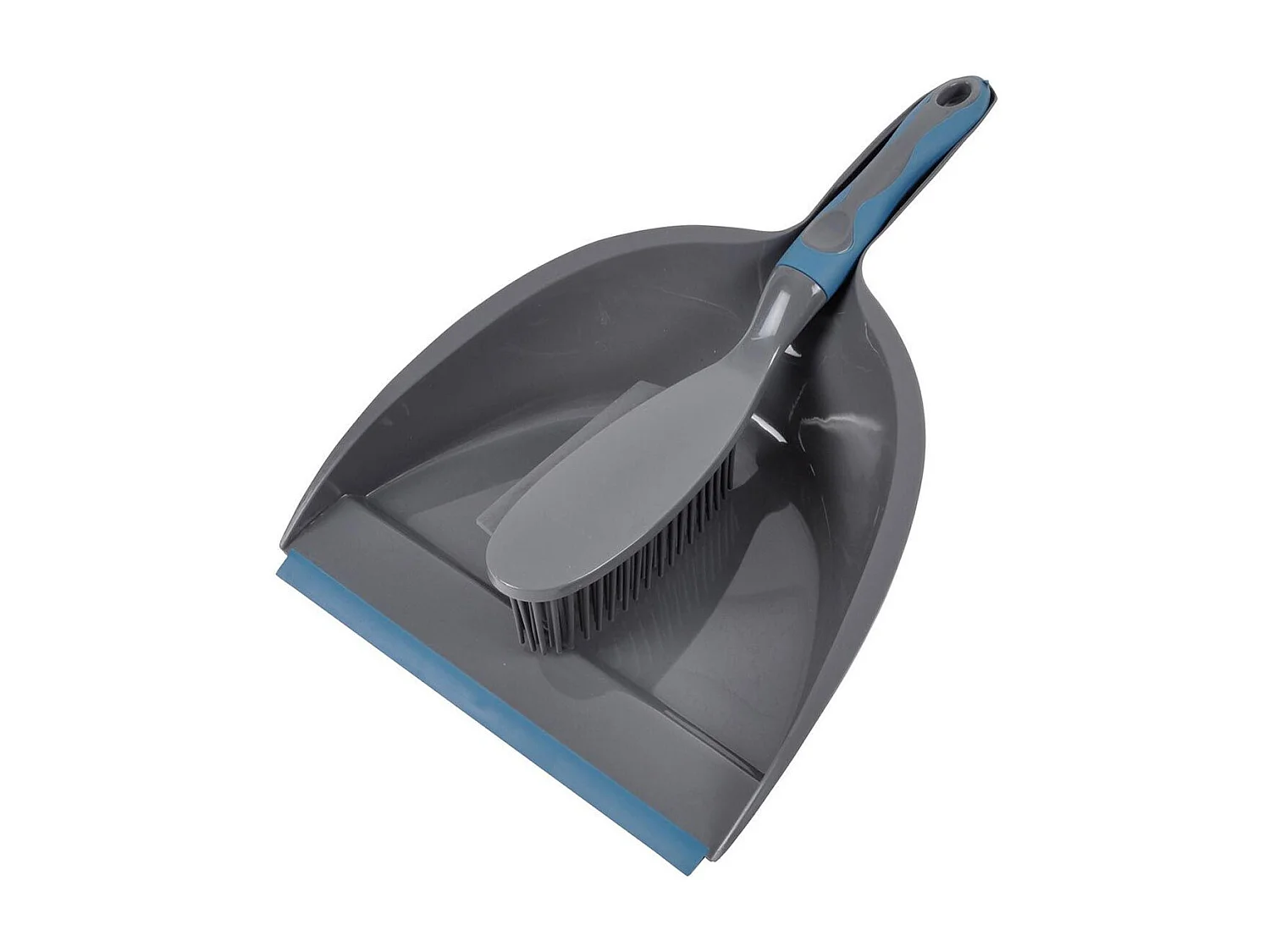 Pelle & Balayette "Raclette Poils" Anthracite & Bleu Paon
