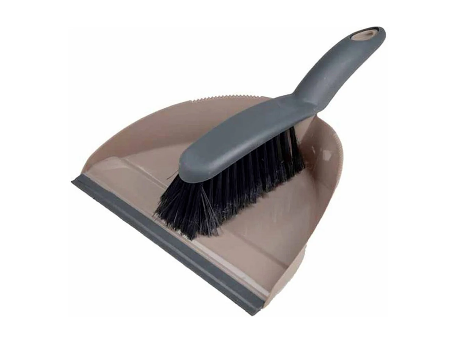 Pelle & Balayette "Rebord" Taupe & Anthracite