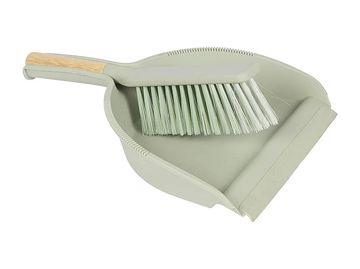 Pelle & Balayette Bambou "Maxence" 30cm Vert