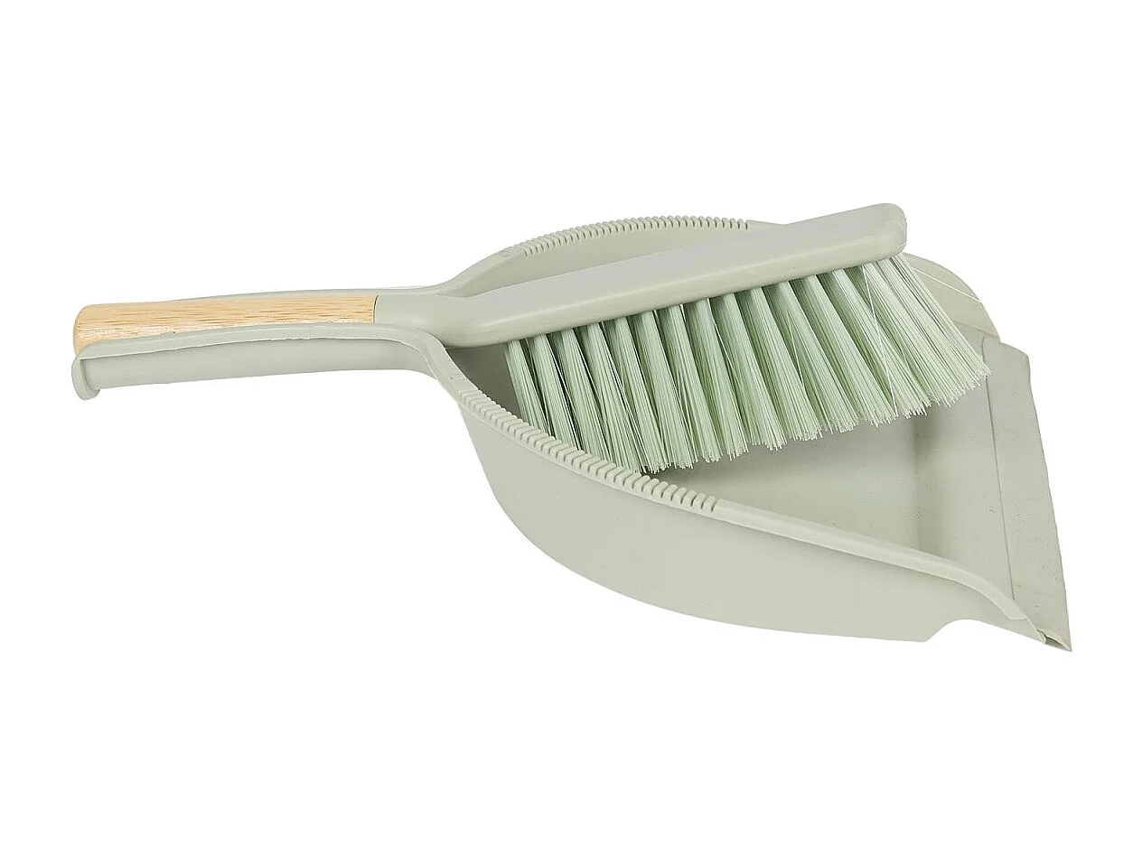 Pelle & Balayette Bambou "Maxence" 30cm Vert