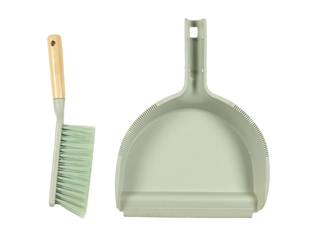 Pelle & Balayette Bambou "Maxence" 30cm Vert