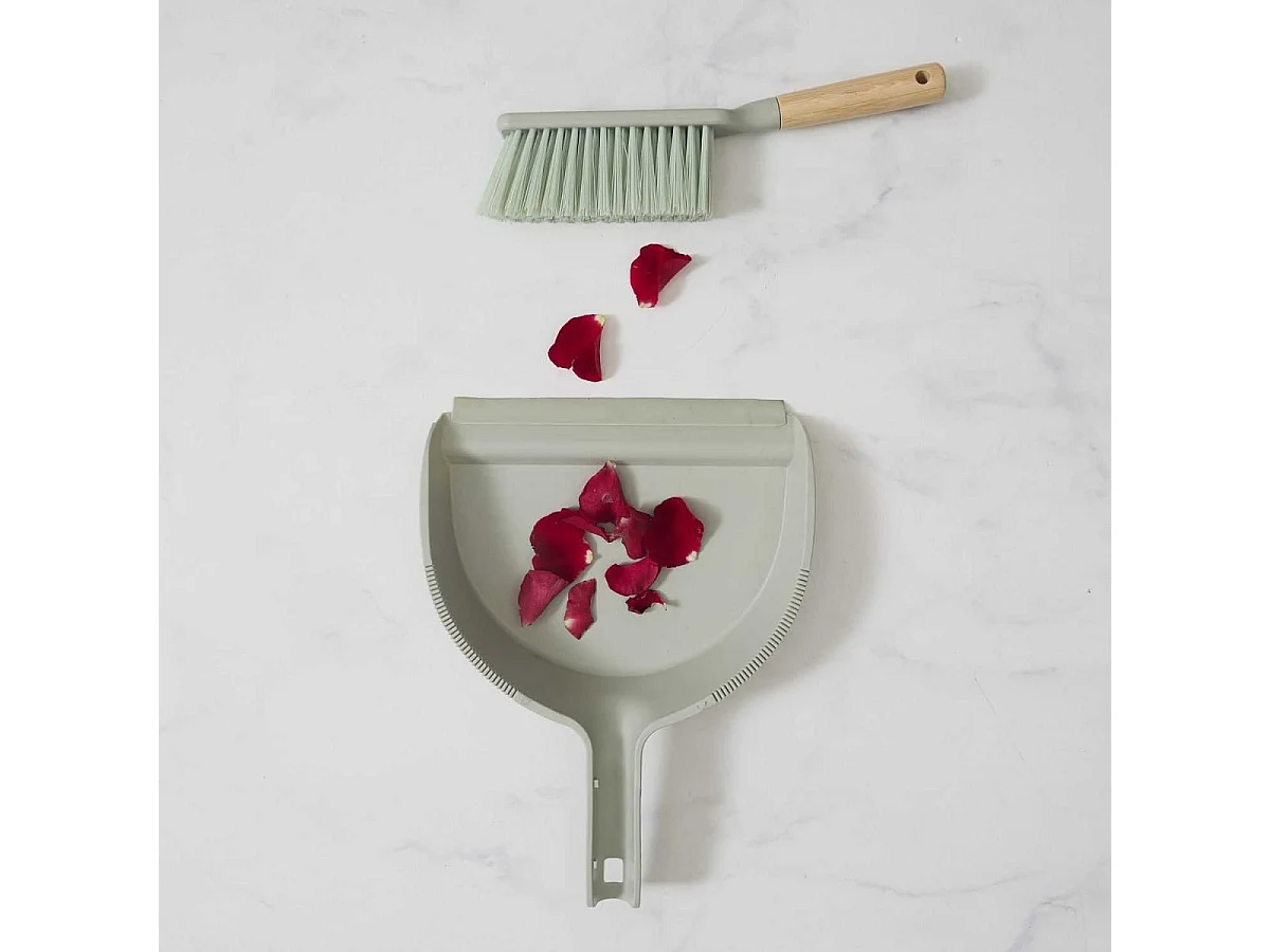 Pelle & Balayette Bambou "Maxence" 30cm Vert