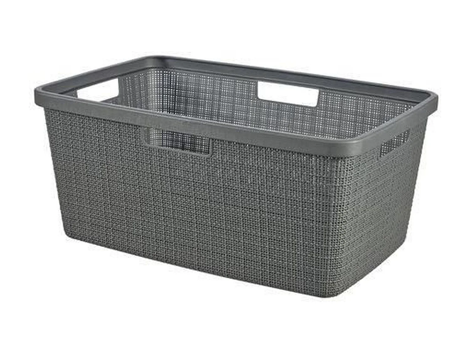 Corbeille à linge Jute - 46 L - Gris