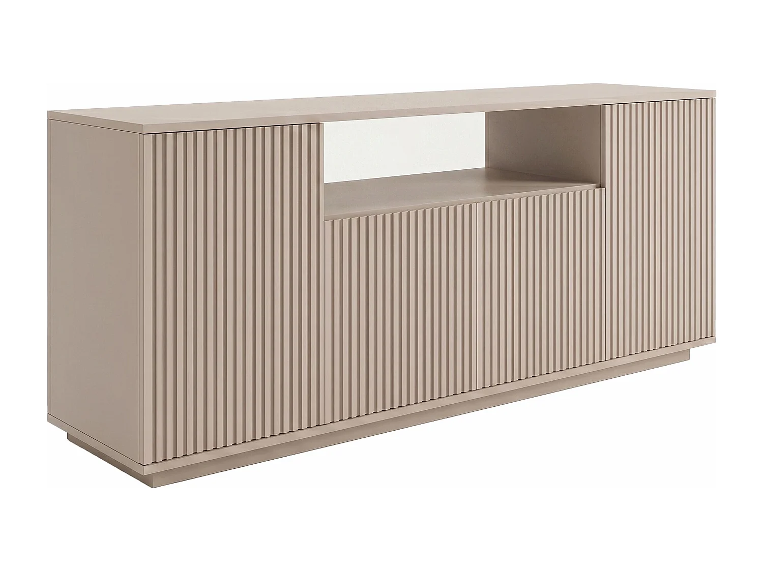 Buffet avec 4 portes et 1 niche - Beige - EROLYA