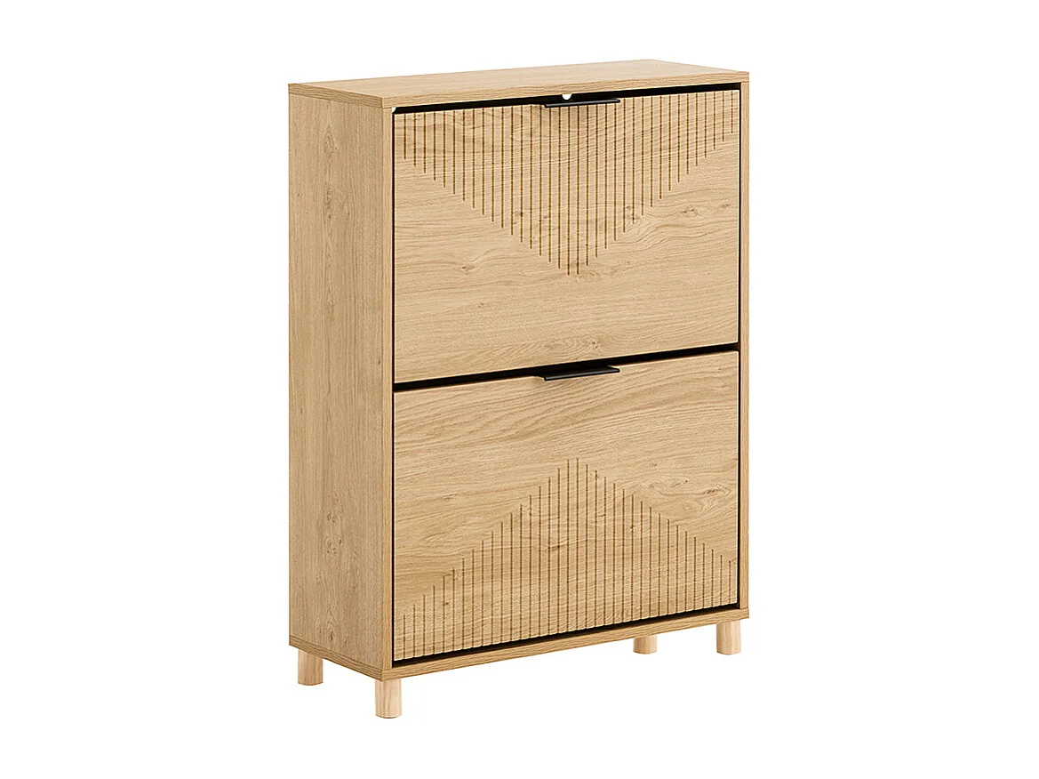 SoBuy Skåp för skor, 2 dörrar 60x24x83cm Nordisk FSR200-II-N
