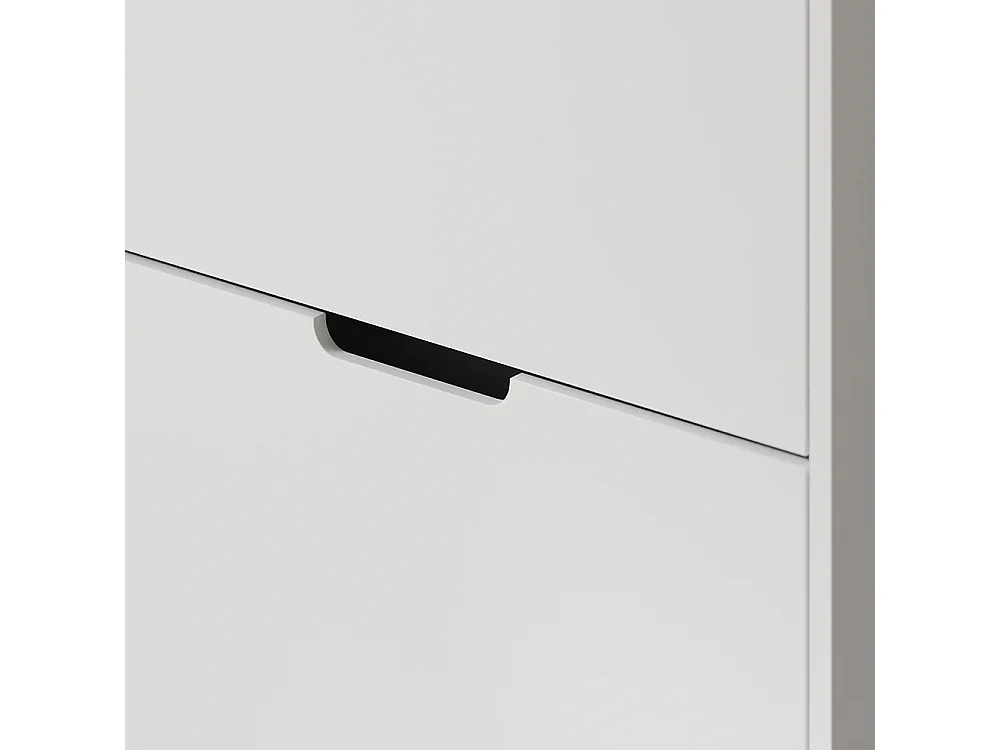 SoBuy Skåp för skor med 3 dörrar Vit 87x90x129.5cm Minimalistisk FSR209-NW