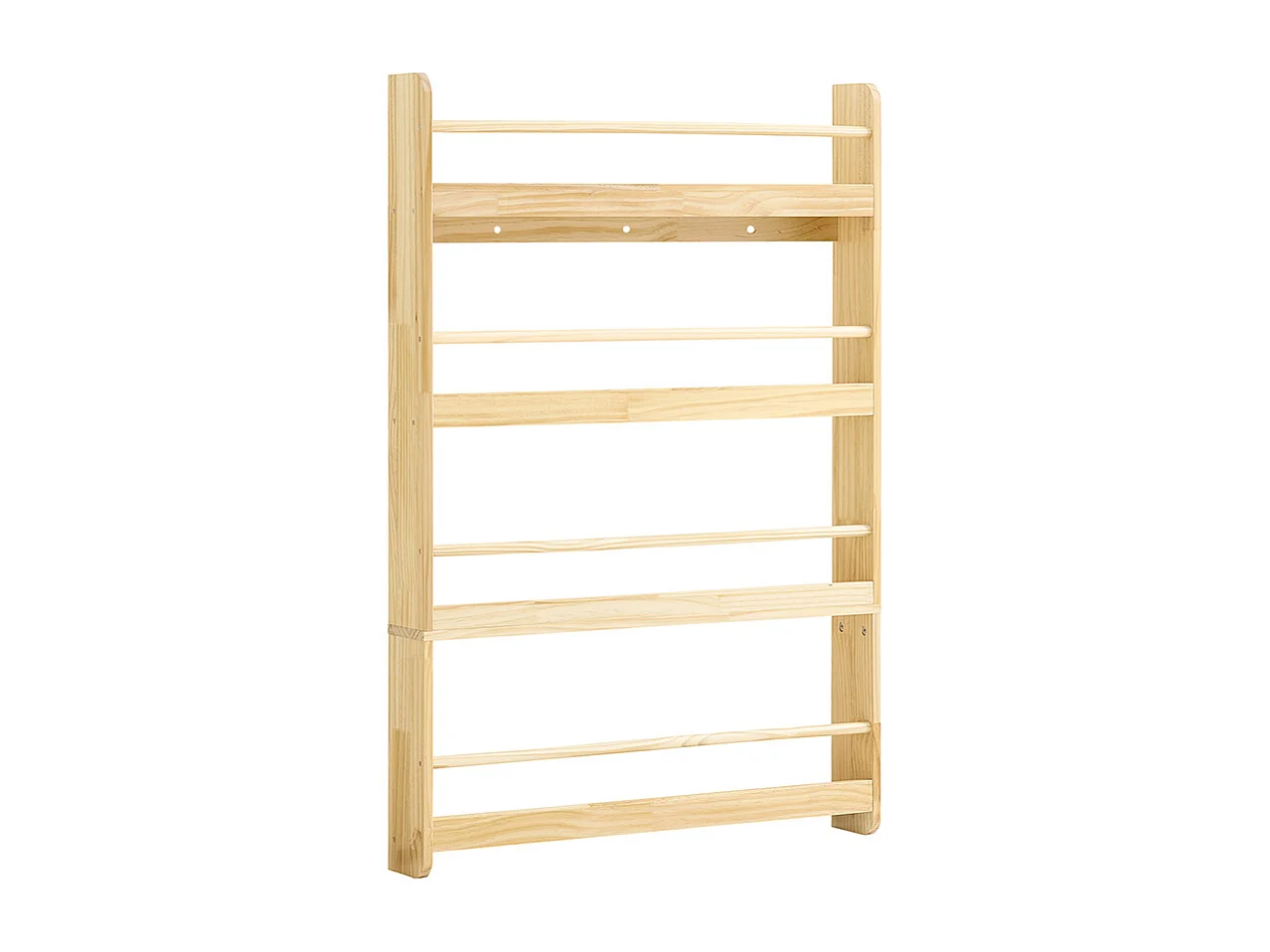 SoBuy Barnbibliotek 5 hyllor Naturlig 80x12x118cm Nordisk KMB08-N