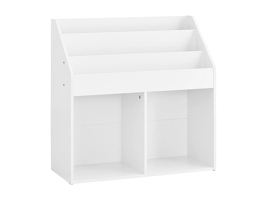 SoBuy Barnbibliotek 1 hylla Vit 68x30x68cm Minimalistisk KMB01-II-W