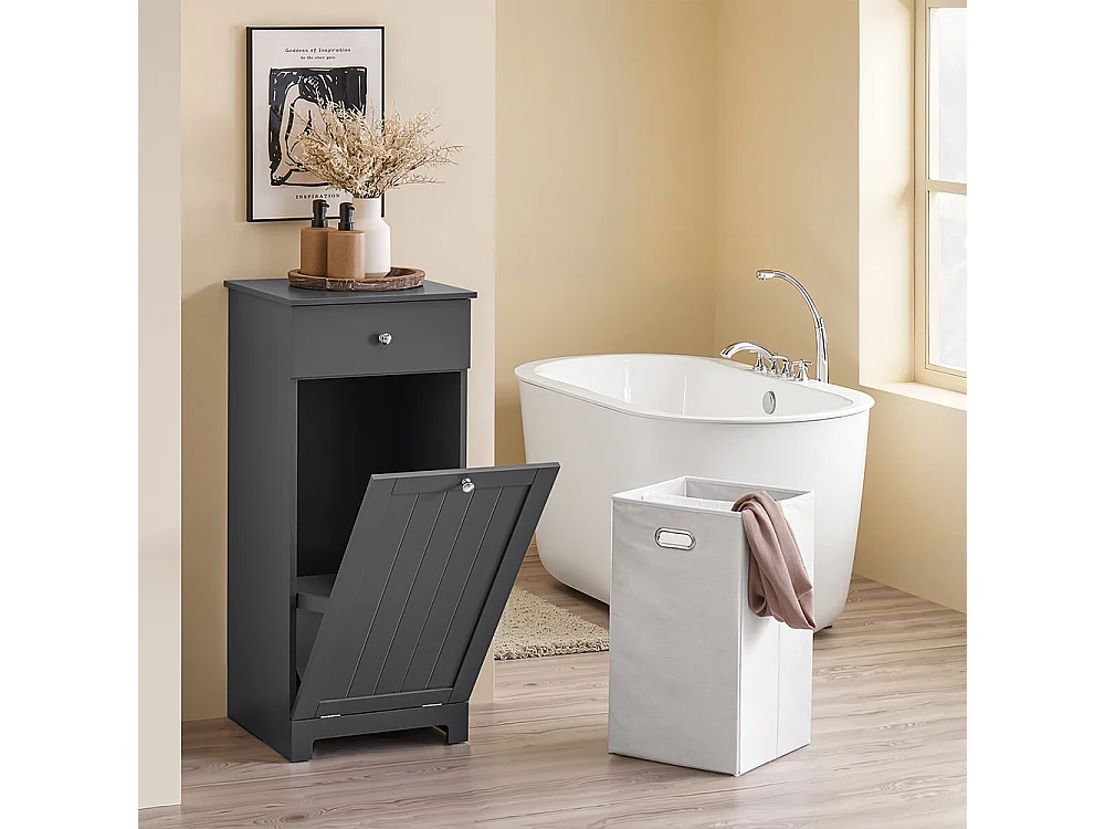 SoBuy Meuble de salle de bain bas avec 1 tiroir 40x38x91cm Moderne BZR21-II-DG