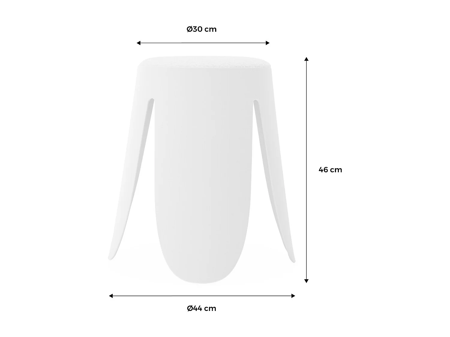 Set 4 sgabelli impilabili in ecopelle, blu