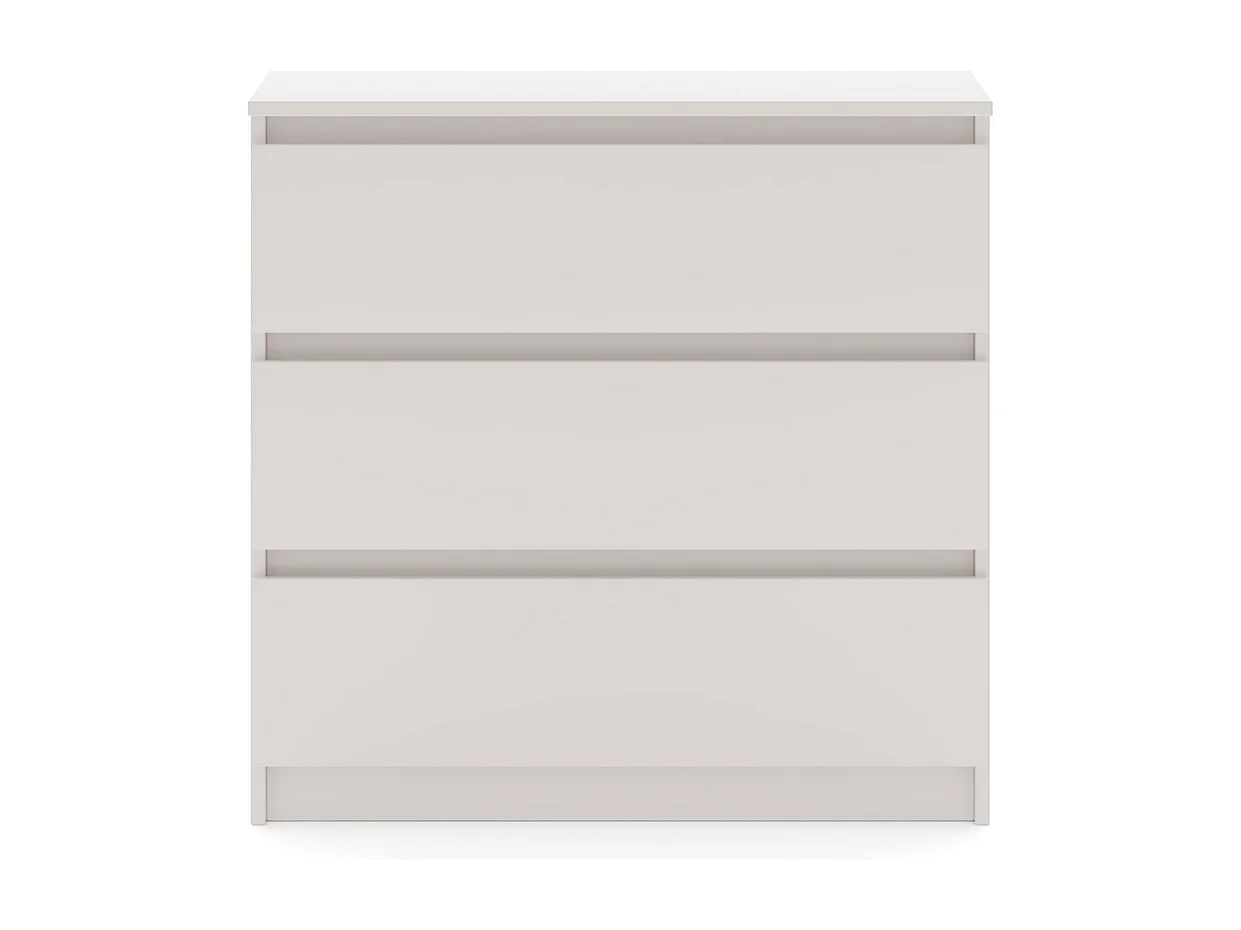 Comò, semplice 80 cm in cashmere con 3 cassetti