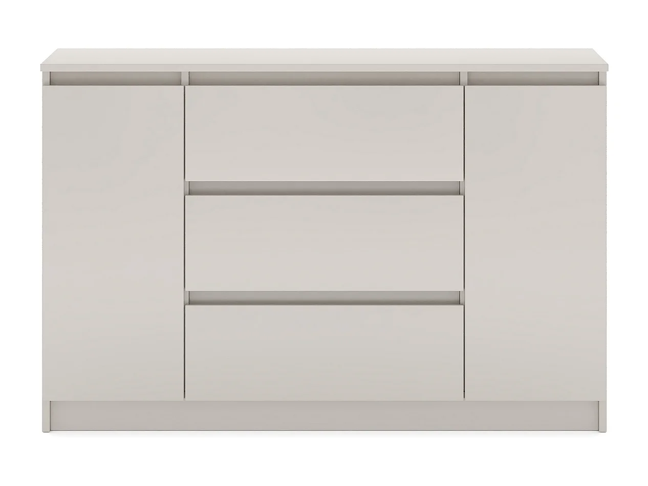 Ladekast Eenvoudig 120cm In kasjmier kleur 2 deuren 3 lades