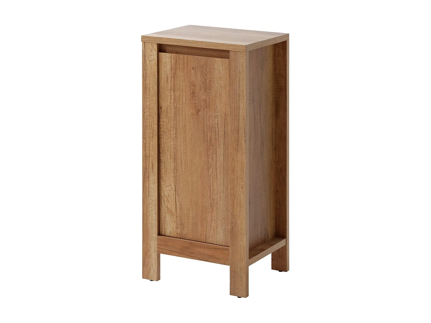 Mueble de almacenamiento KALUNA 86 cm – Color madera de nogal – Estilo rústico para colocar