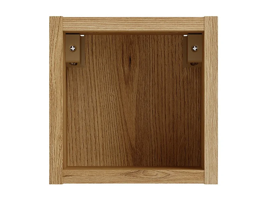 Cubo de almacenamiento para baño VANO 20 cm roble suspendido con nicho