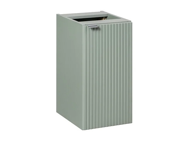 Meuble de rangement salle de bain ELVINA – 1 porte – H57 cm – Vert sauge pastel – Suspendu