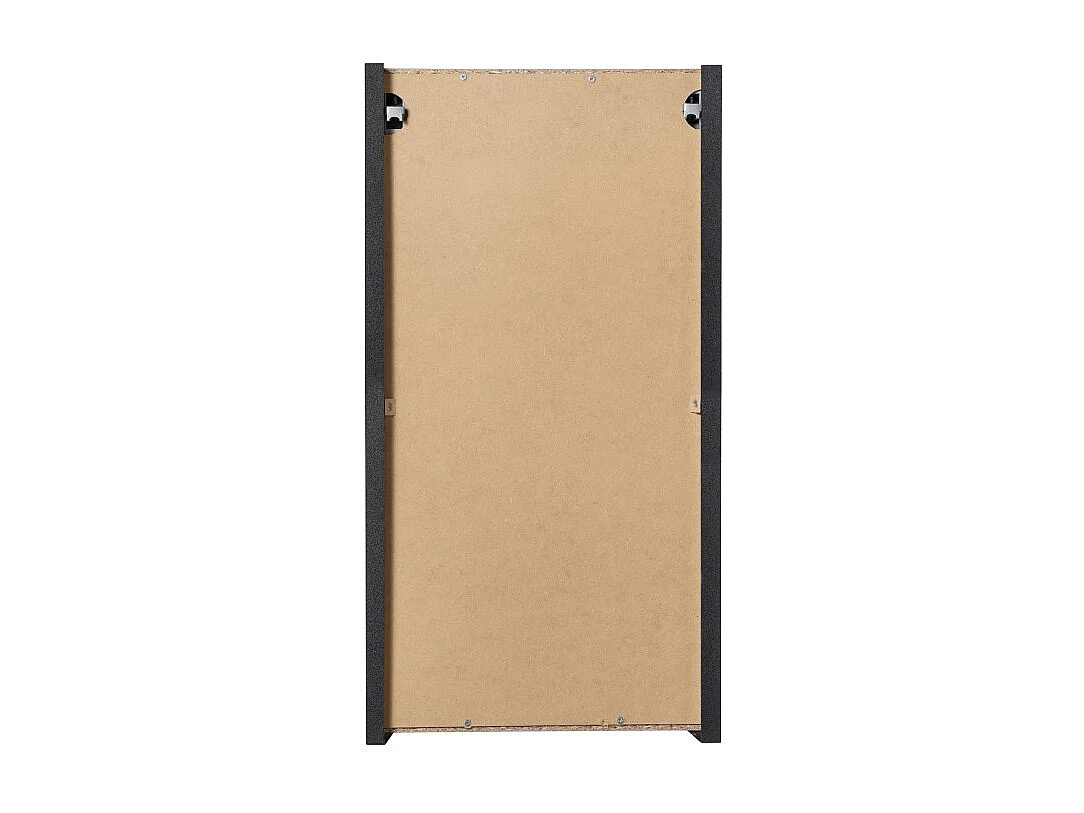 Meubel voor badkamer VANO – 1 deur – Mat zwart – L30 × B18 × H57 cm – Om op te hangen