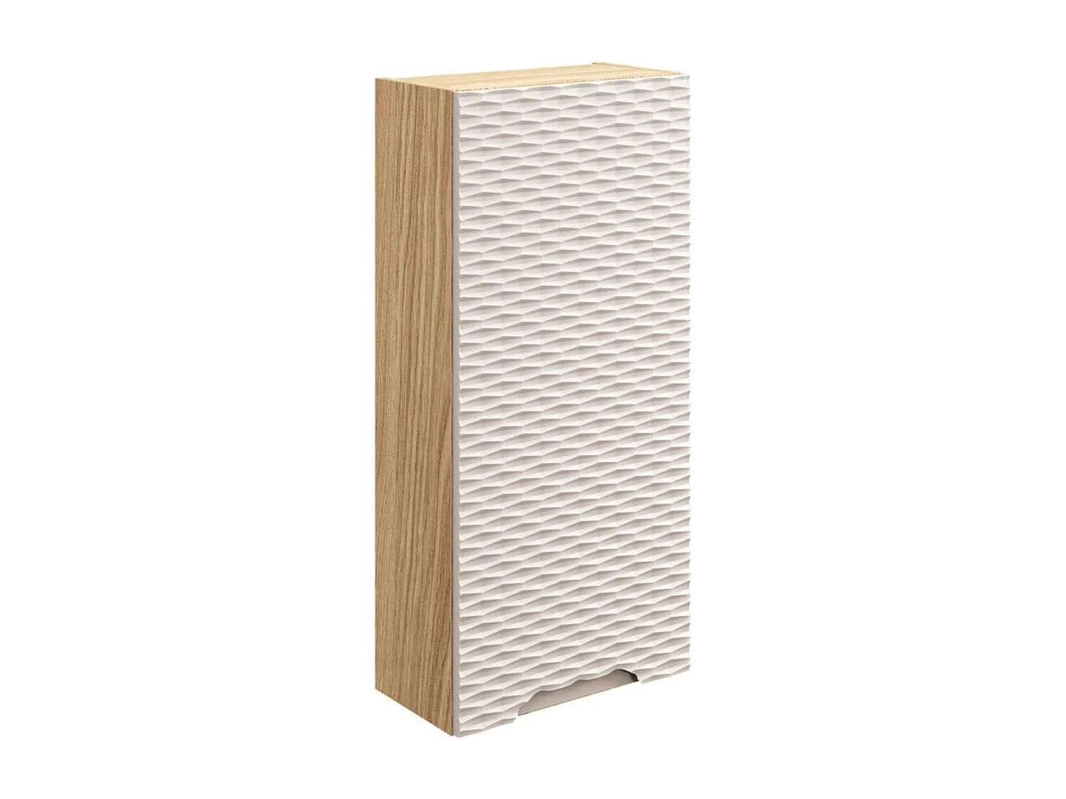 Mobile da stoccaggio YOKA – Beige e rovere chiaro 35 cm