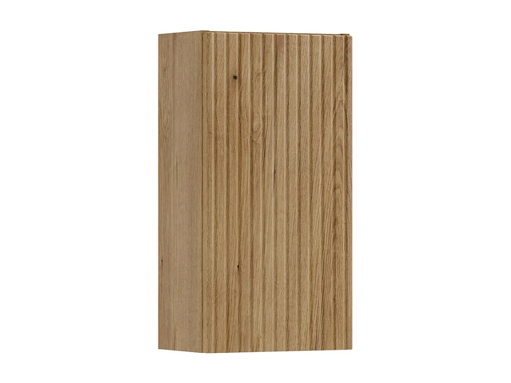 Meuble de rangement salle de bain VANO 57 cm chêne suspendu avec porte