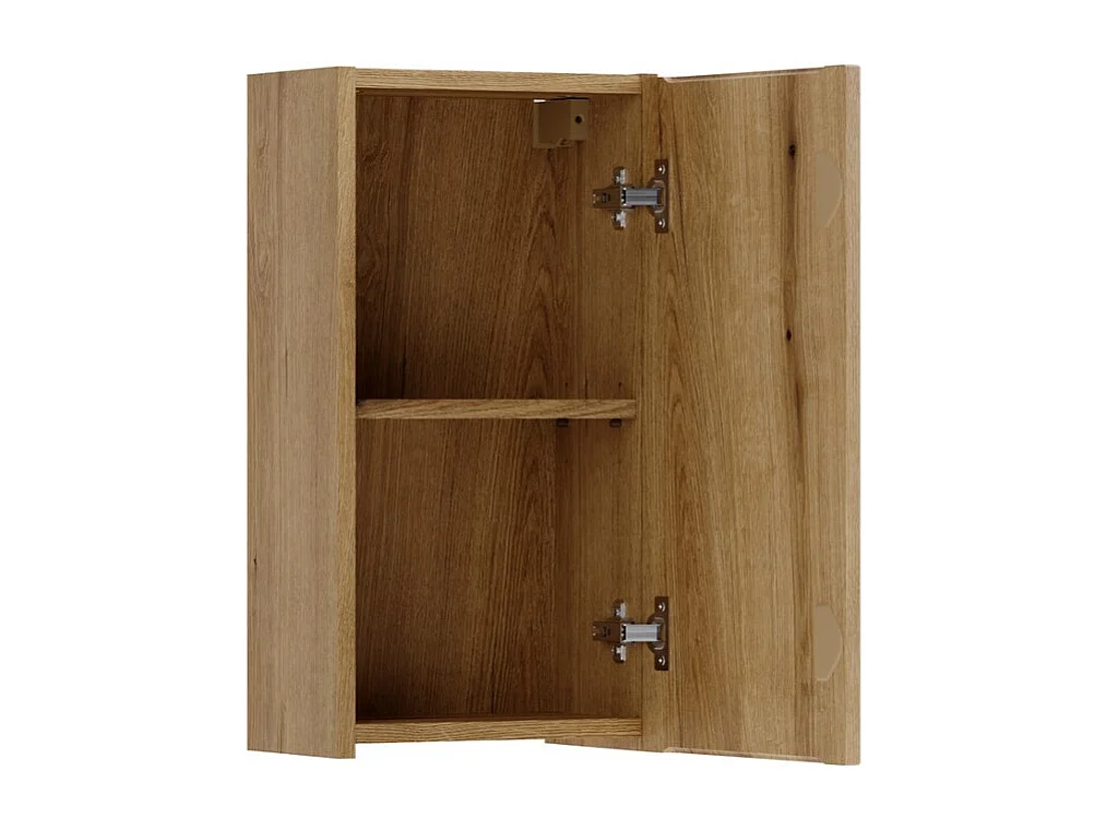 Meuble de rangement salle de bain VANO 57 cm chêne suspendu avec porte