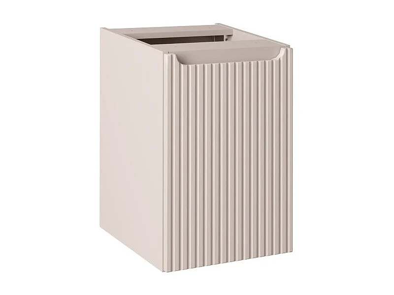 Meuble de rangement VANO avec panier à linge – Marron congo – L40 × P39 × H57 cm – Salle de bain