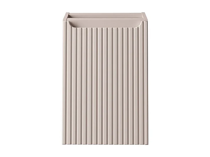 Meuble de rangement VANO avec panier à linge – Marron congo – L40 × P39 × H57 cm – Salle de bain