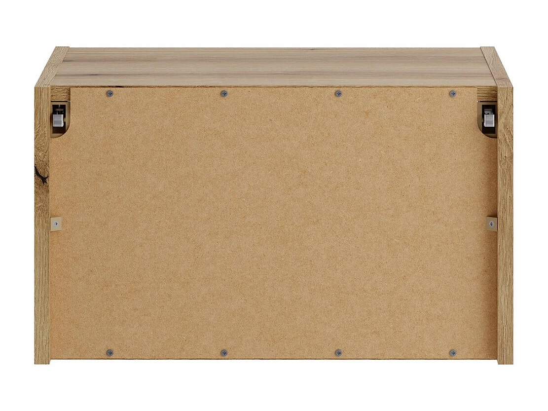 Meuble de rangement salle de bain VANO 50 cm chêne suspendu avec niche