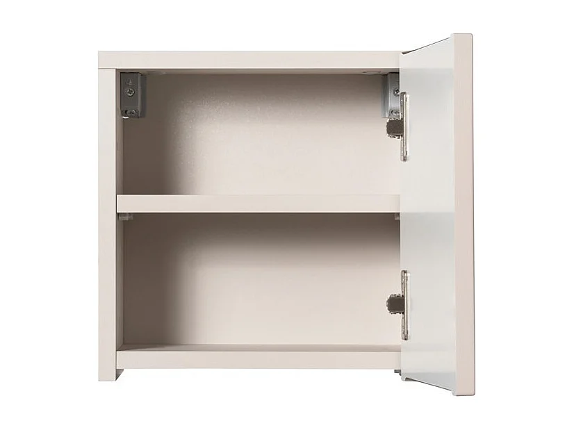 Meuble de rangement salle de bain VANO – 1 porte – Marron congo – L30 × P30 × H18 cm – À suspendre