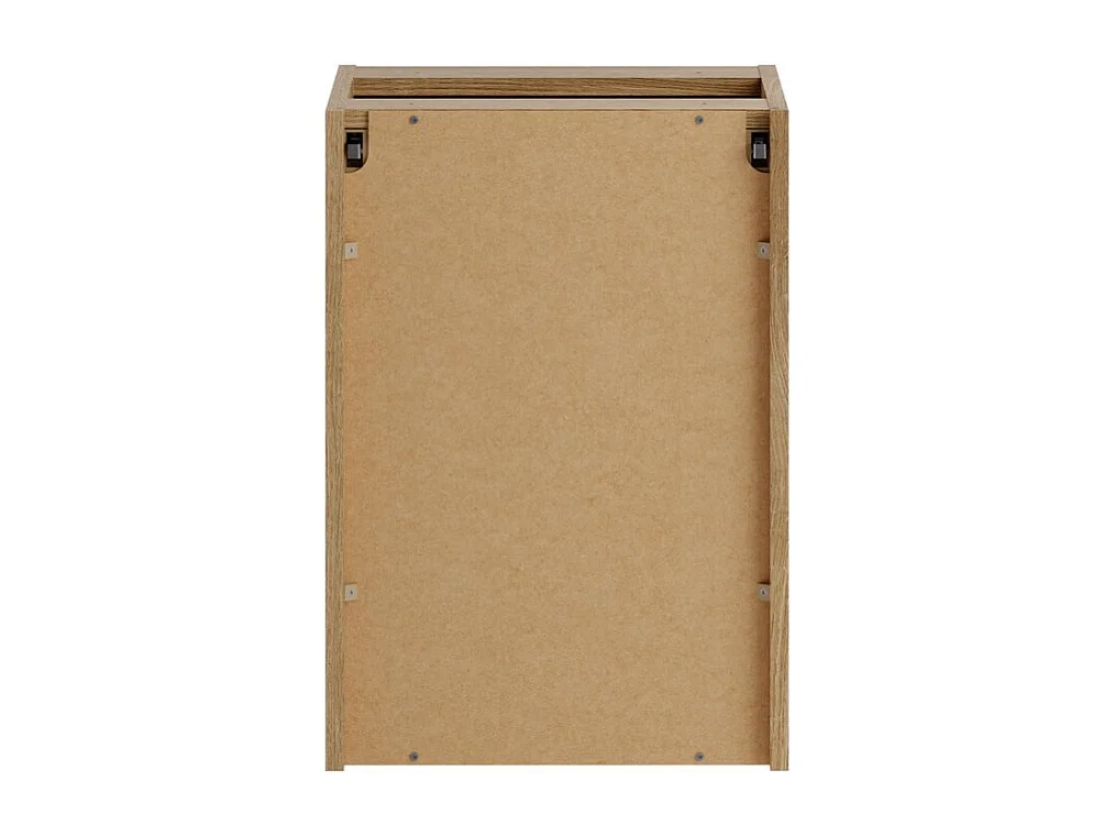 Meuble salle de bain VANO 40 cm chêne suspendu avec panier à linge