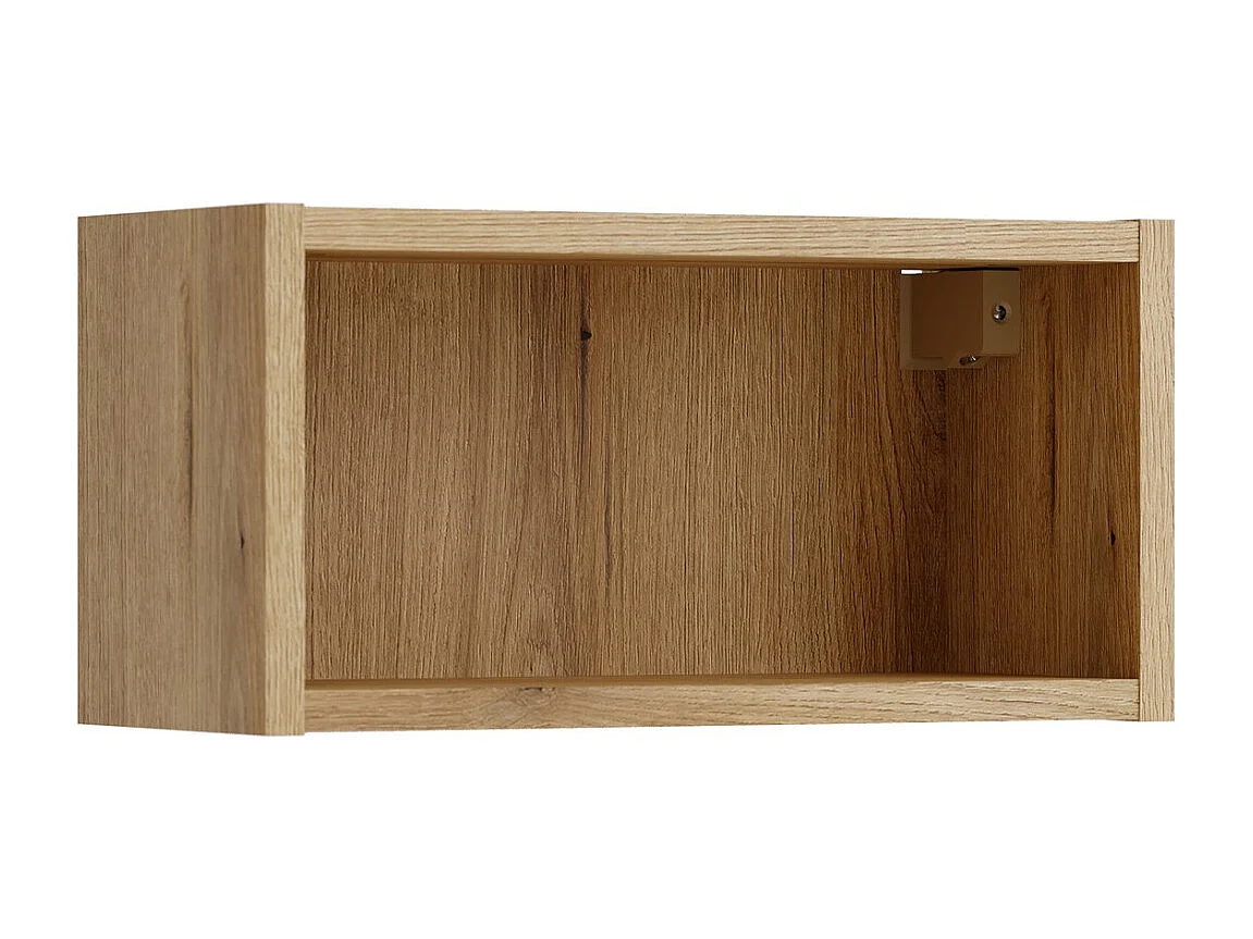 Meuble de rangement salle de bain VANO 40 cm chêne suspendu avec niche