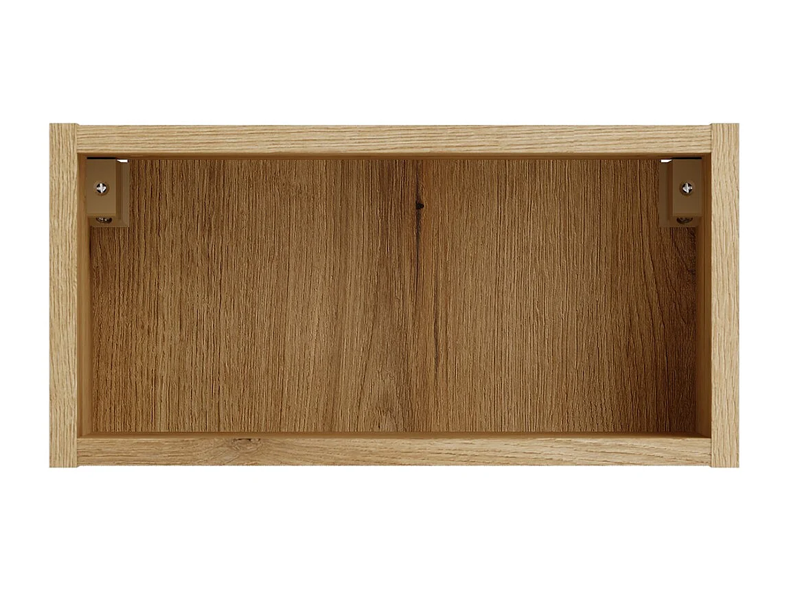 Meuble de rangement salle de bain VANO 40 cm chêne suspendu avec niche