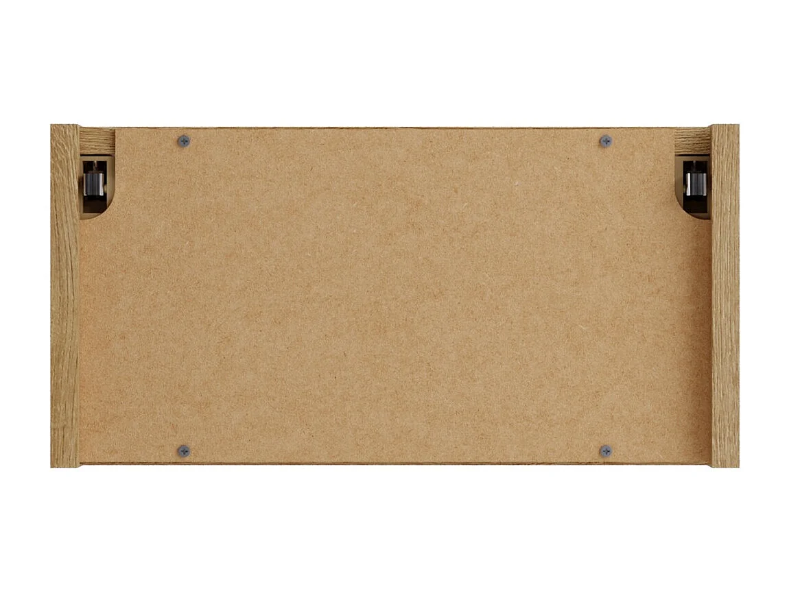 Meuble de rangement salle de bain VANO 40 cm chêne suspendu avec niche